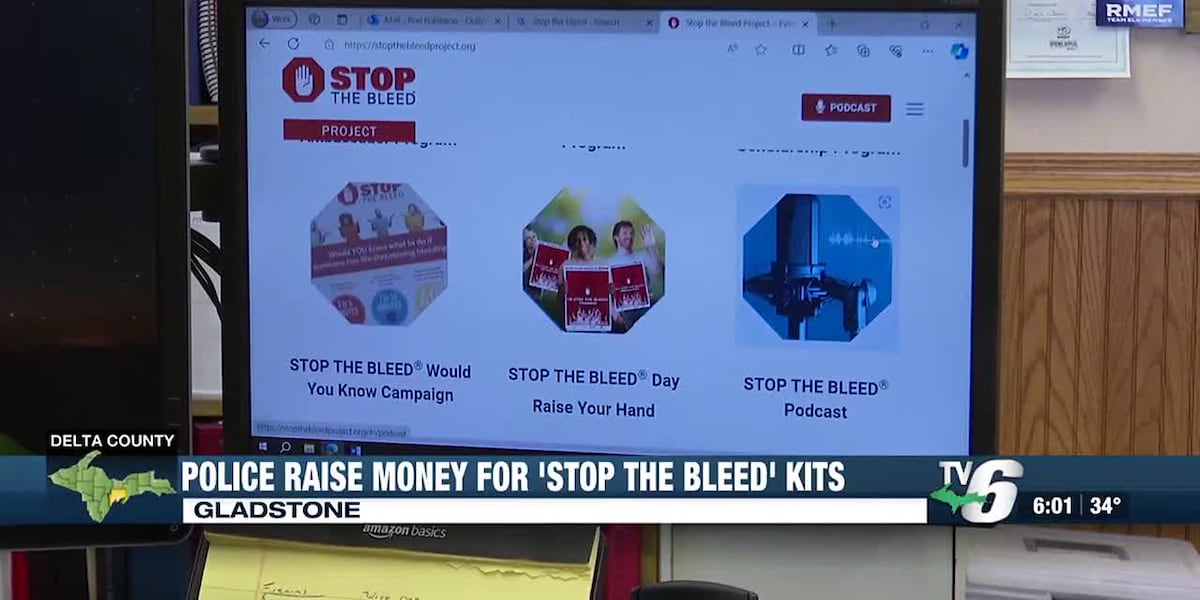 Gladstone Public Safety raising money for 'Stop the Bleed' kits - WLUC