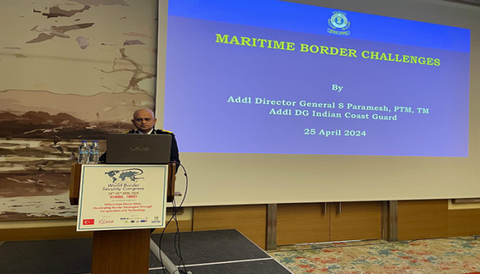 Hindistan Sahil Güvenlik Heyeti İstanbul’da Dünya Sınır Güvenliği Kongresi’nde Buluştu