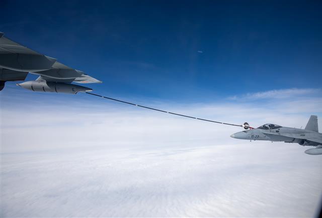 Allied Air Command | Allied Air-to-Air refueling-essential for NATO Air Policing training over Baltic Sea