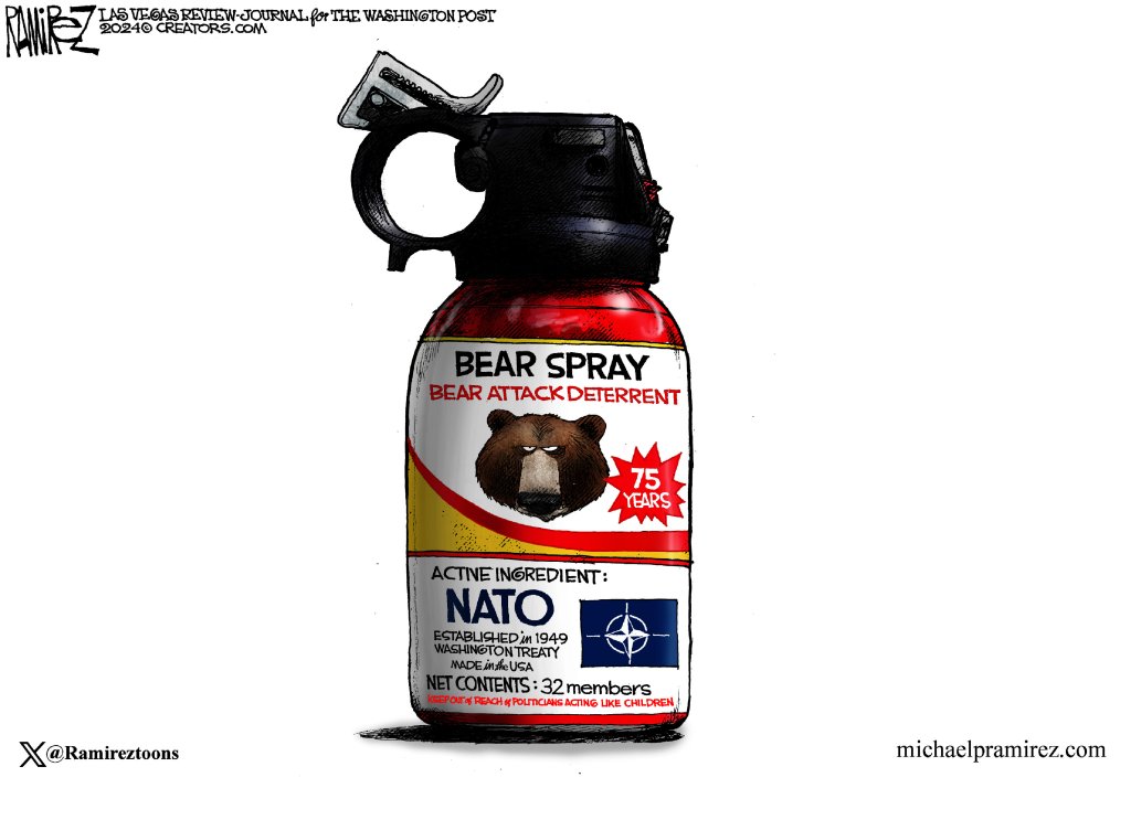 Cartoon: NATO Bear Spray – The Virginian-Pilot - The Virginian-Pilot