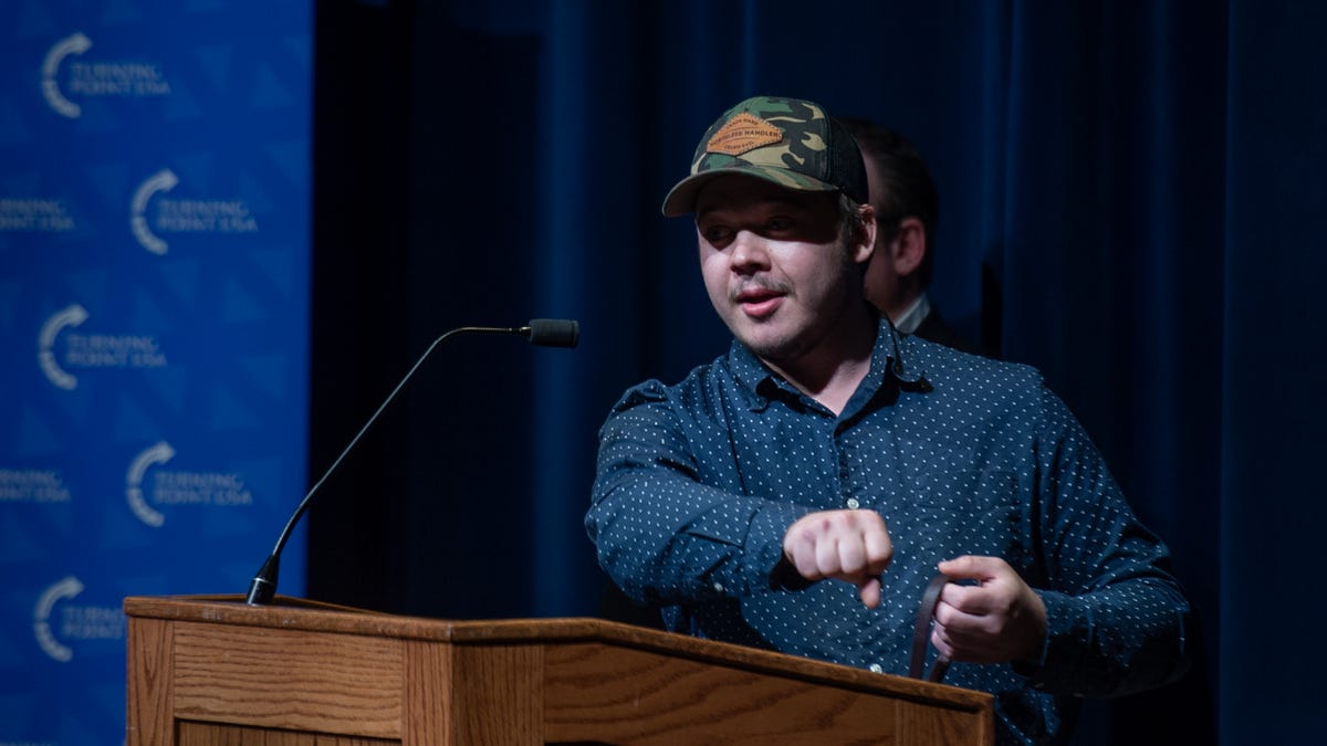 Shooter Kyle Rittenhouse college tour on guns draws rebuke from victim