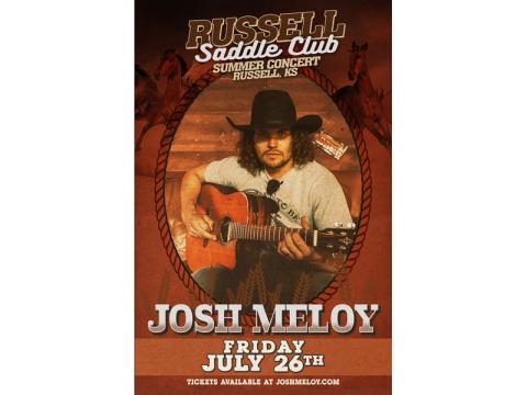 Rising Red Dirt Country Singer Josh Meloy to Perform in Russell; Tickets Go on Sale This Friday